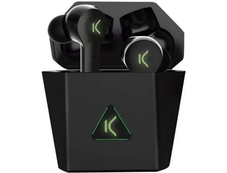 Auriculares Bluetooth True Wireless KSIX Gaming Saga (In Ear - Negro)