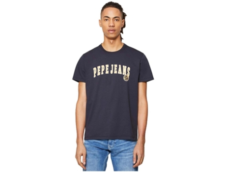 Camiseta de Hombre PEPE JEANS Corta Ronell Azul (S)
