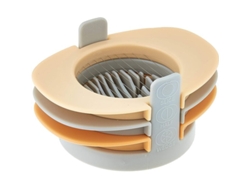Cortador De Huevos Multifuncional 3 En 1 Linjou Con Alambres De Acero Inoxidable (naranja)