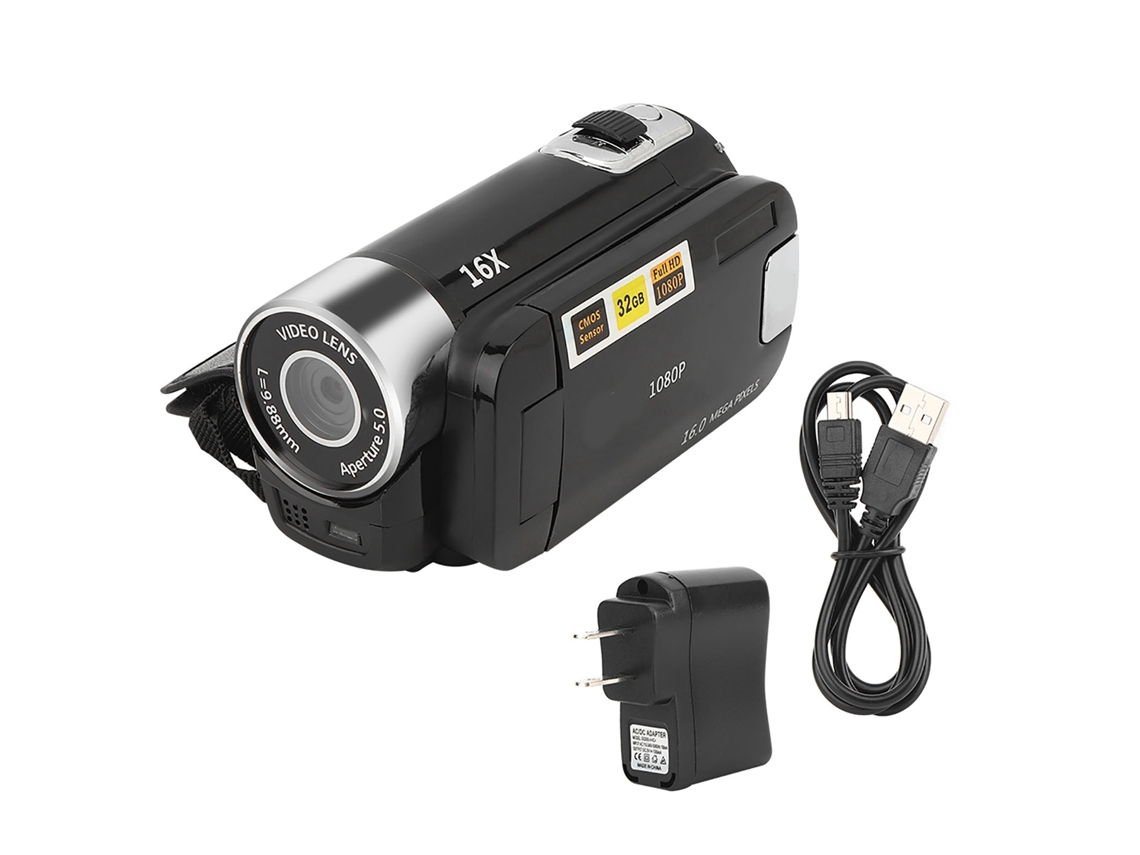 Cámara De Video Dh‑90 Con 16x Zoom Digital, Pantalla De 2.7 Pulgadas Y Grabación En Alta Definición