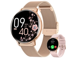 Reloj inteligente para mujer con llamadas Bluetooth IP68 1,20+ modos deportivos Monitoreo de frecuencia cardíaca y sueño Yizhood