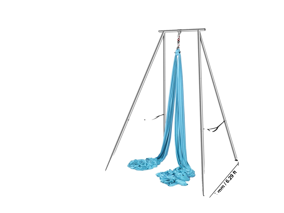 Soporte de yoga aéreo, capacidad de peso de 251 kg, montaje rápido, azul OEM