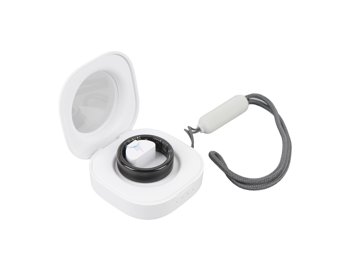 Anillo Inteligente De Seguimiento De Salud Y Fitness Bluetooth 5.0 Resistente Al Agua Con Estuche De Carga
