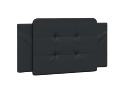 Maison Exclusive - Cojín Para Cabecero Zadar Negro, 100 Cm, Piel Sintética