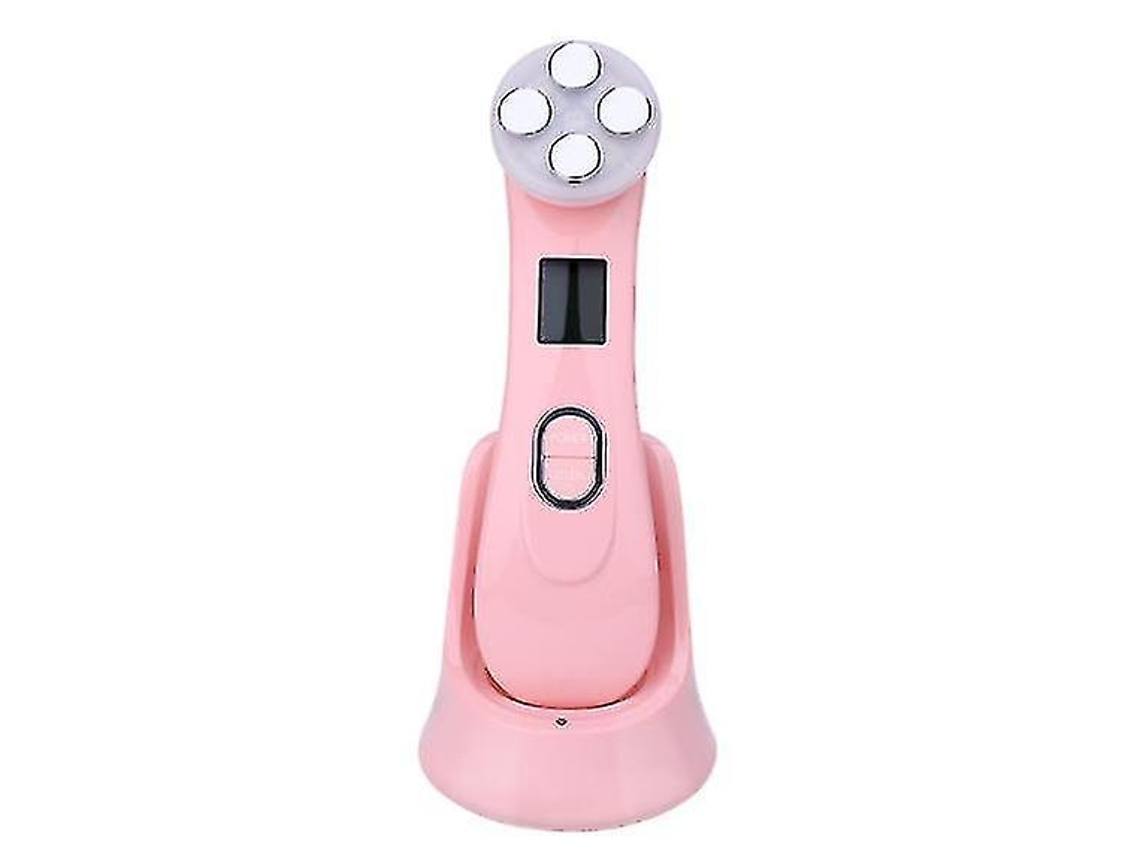 Masajeador Facial Máquina Reafirmante y Lifting de Arrugas 6 en 1 Removedor de Arrugas Antienvejecimiento Rosa YEMAESRE
