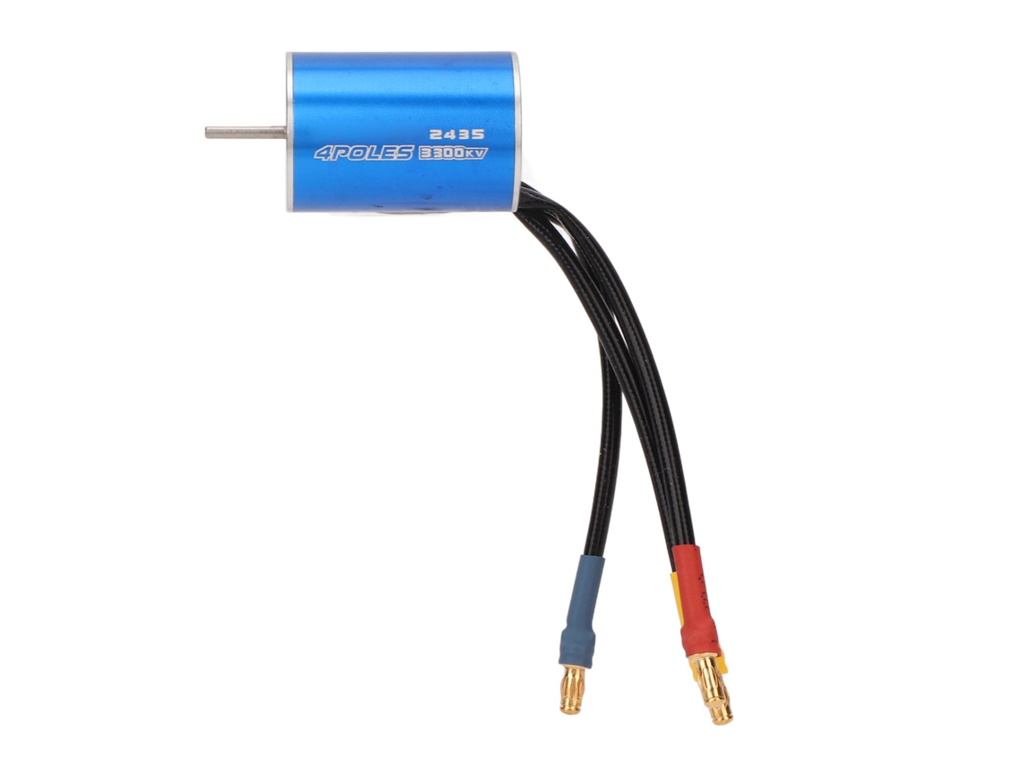 Motor Sin Escobillas 2435 3300kv, Resistente Al Agua, De Aluminio, Mecanizado Por Cnc Para Coches Teledirigidos A Escala 1/18 Y 1/16.