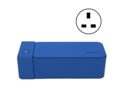 Mini Limpiador Ultrasónico De 600 Ml Y 50 Khz Mk186, Depósito De Limpieza Azul, Enchufe Británico De 220 V.