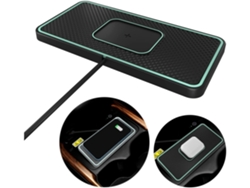 Cargador Sem Carro Almofada Carregamento Antiderrapante Qi YIZHOOD Negro