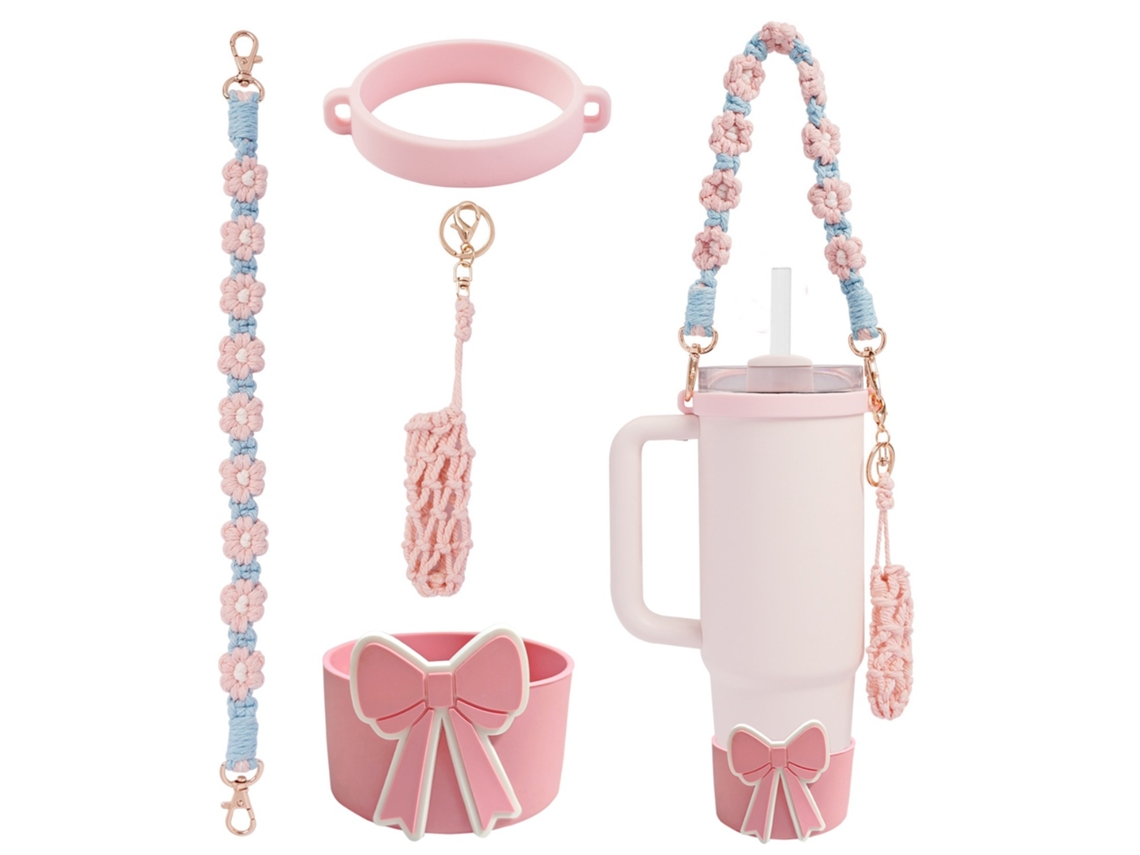 Juego de 4 accesorios para tazas EIFSON con mini bolsa de almacenamiento para Stanley y Owala (04)