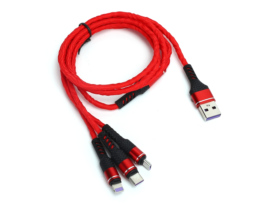 Cable de carga multicabezal EOOCOO de 1,1 m con carga rápida
