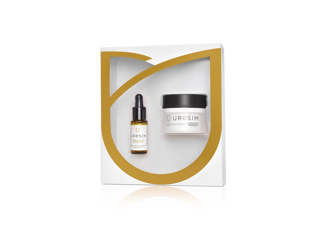Sérum Facial URESIM Pack Despigmentante Noche + Serum iluminador (80 ml)