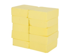10pcs Cepillo De Ducha Spa Esponja Exfoliante Amarillo Para Baño