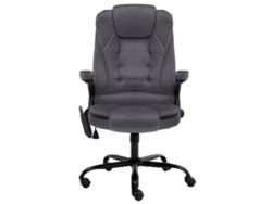 Maison Exclusive - Silla De Oficina De Masaje Terciopelo Gris Oscuro