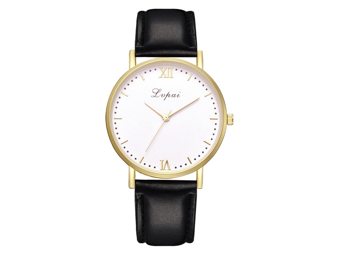Reloj De Pulsera De Cuarzo Casual Para Mujer Vansvar Con Diamantes De Imitación, Analógico, Redondo, Negro.