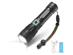 Linterna Led Xhp50 90000 Lúmenes Batería 3200 Mah Resistente Al Agua Ipx-4 Aluminio