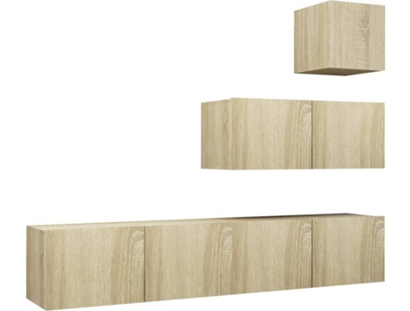 Conjunto 4 de muebles de salón VIDAXL roble Sonoma