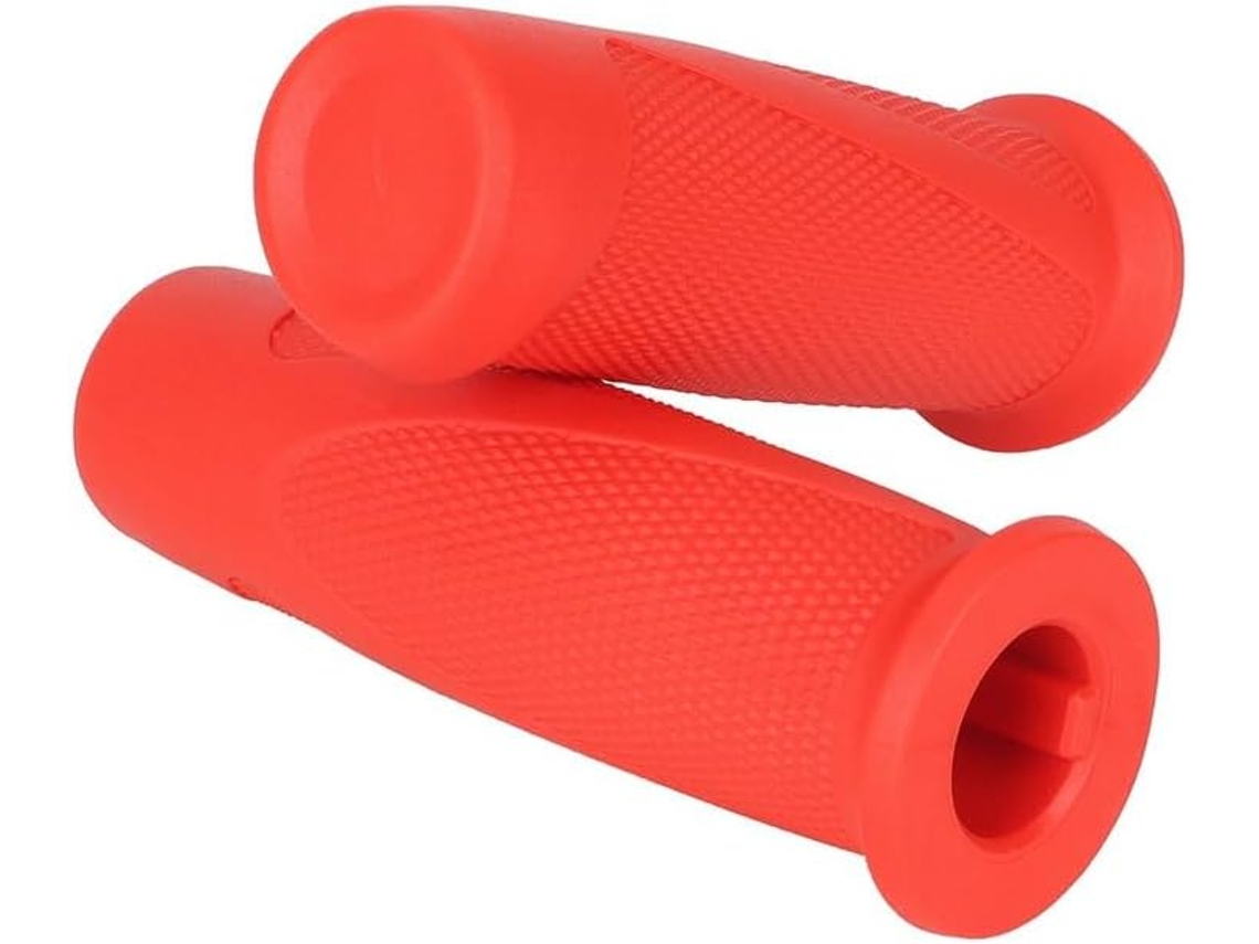 1 Par De Empuñaduras De Silicona Antideslizantes Para Manillares De Patinete Eléctrico, Color Rojo.