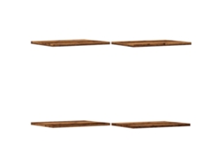 Juego de 4 estantes para librería fabricados con derivados de madera antigua