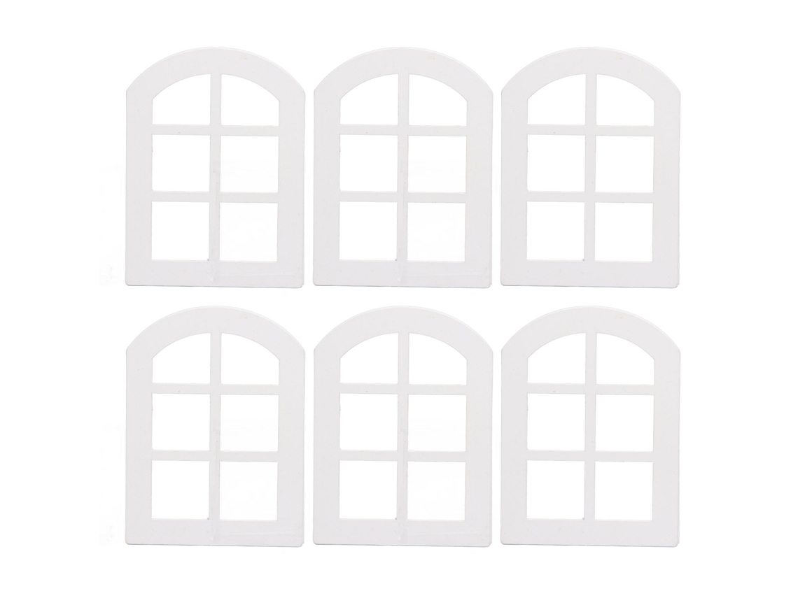 Ventanas De Madera En Miniatura Para Casa De Muñecas 1:12, 6 Piezas, Decoración Diy.