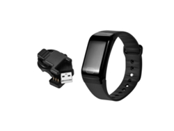 Pulsera Inteligente Rastreador De Fitness Deportivo Impermeable Con Bluetooth Para Ios/android Negro