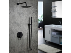 Columna De Ducha En Latón Negro Colección Cephise -sc86