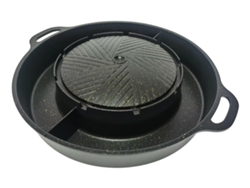 Parrilla redonda 2 en 1 de Mslowmoose