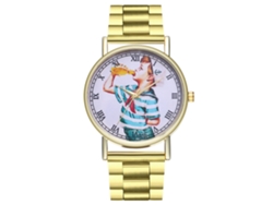 Reloj De Pulsera Unisex Zhoulianfa Con Brazalete De Acero Y Esfera Azul Marino.