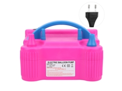 Bomba eléctrica para globos de 600 W, potente, con 2 boquillas, portátil e infladora de aire estable.