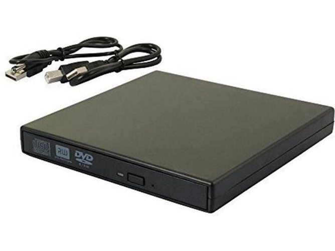 Carcasa Lector Externo de Cd/Dvd-Rw Negro USB