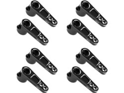 8 Piezas De Brazo De Bocina De Servo De La Serie Metálica 25t Compatible Con Futaba Savox Para Coches 1/8 Y 1/10