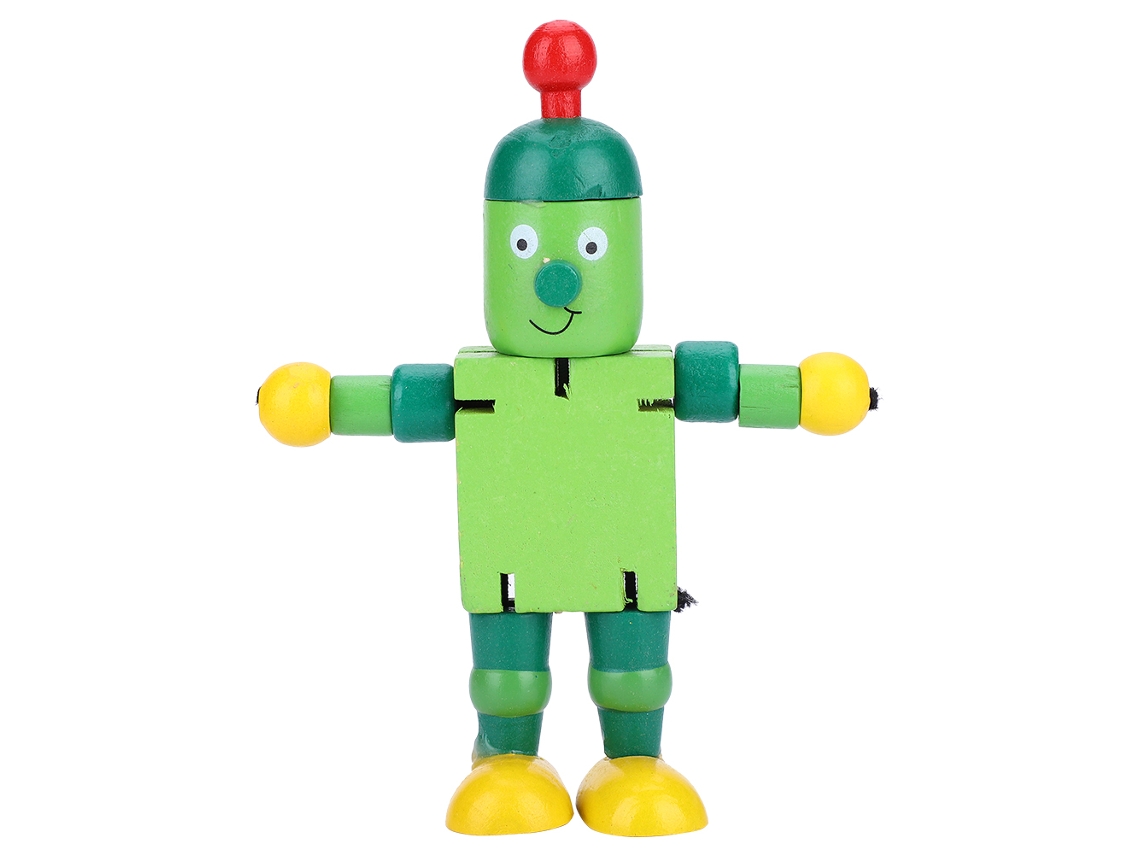 Ats-juguetes De Robot De Madera Con Personalidad Linda Juguetes Educativos Y De Aprendizaje Para Niños Niñas (verde)