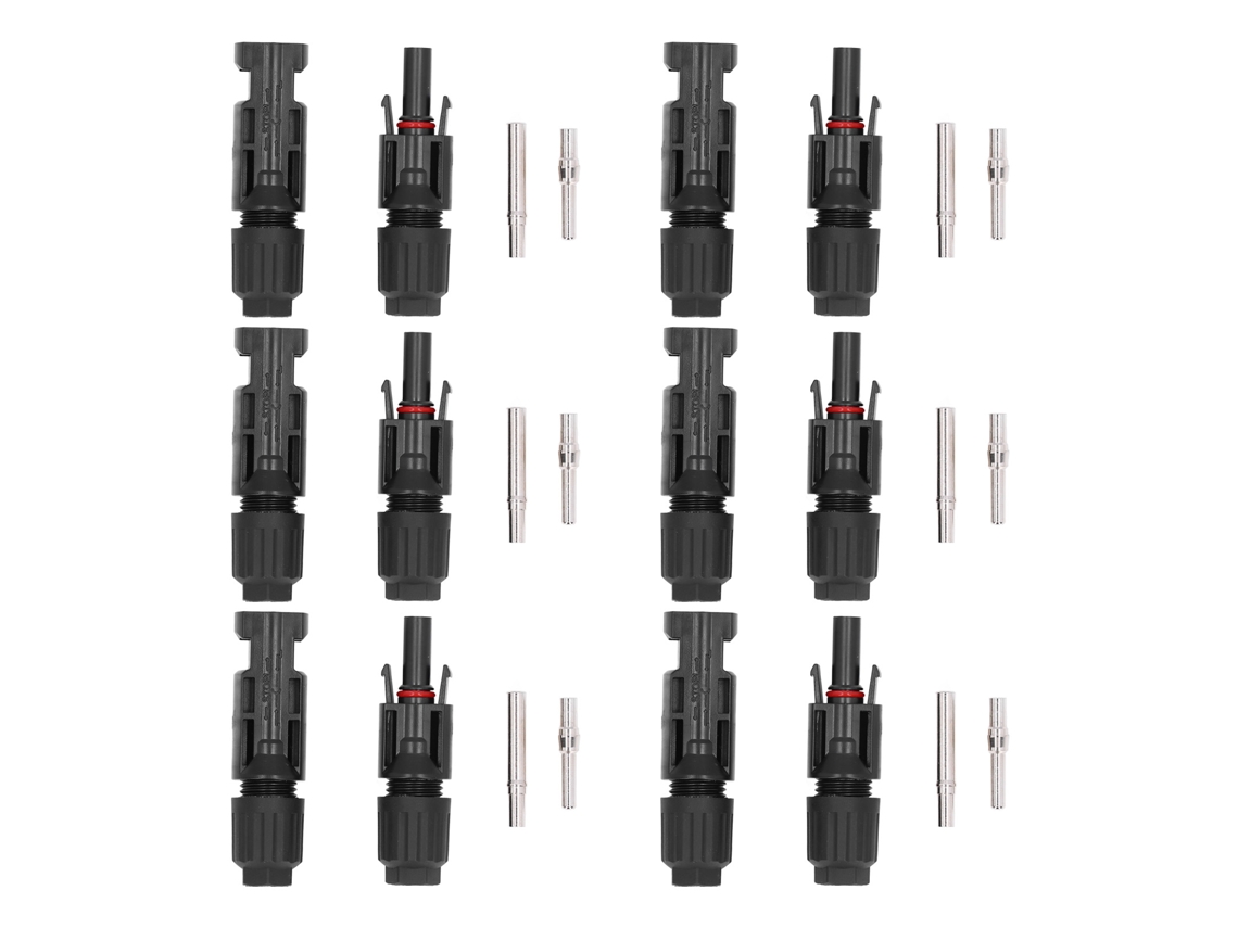 6 Juegos De Conectores Solares Macho/hembra Ip67 Impermeables Para Cableado De Paneles Fotovoltaicos, Enchufe De 30 A 1500 V