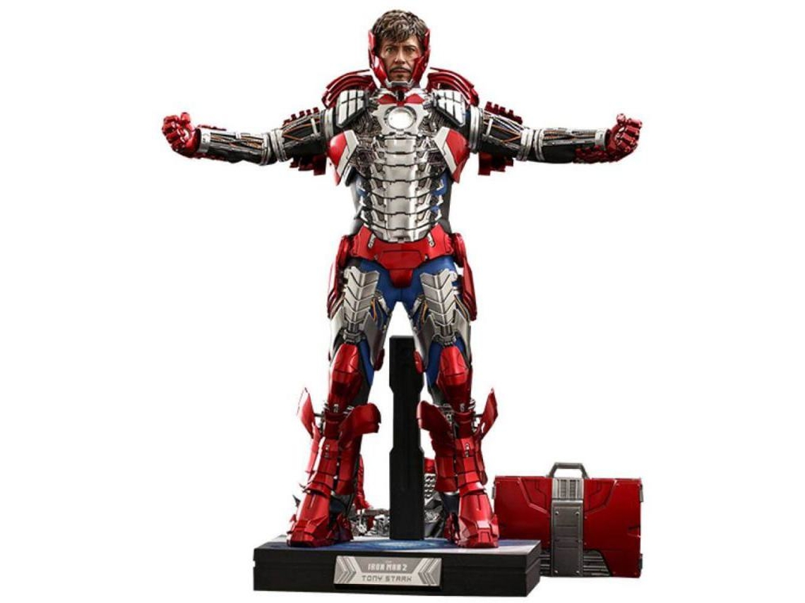 Hot Toys IRON MAN 2 Tony Stark Mark V Figura Deluxe 1:6 12 Figura de acción