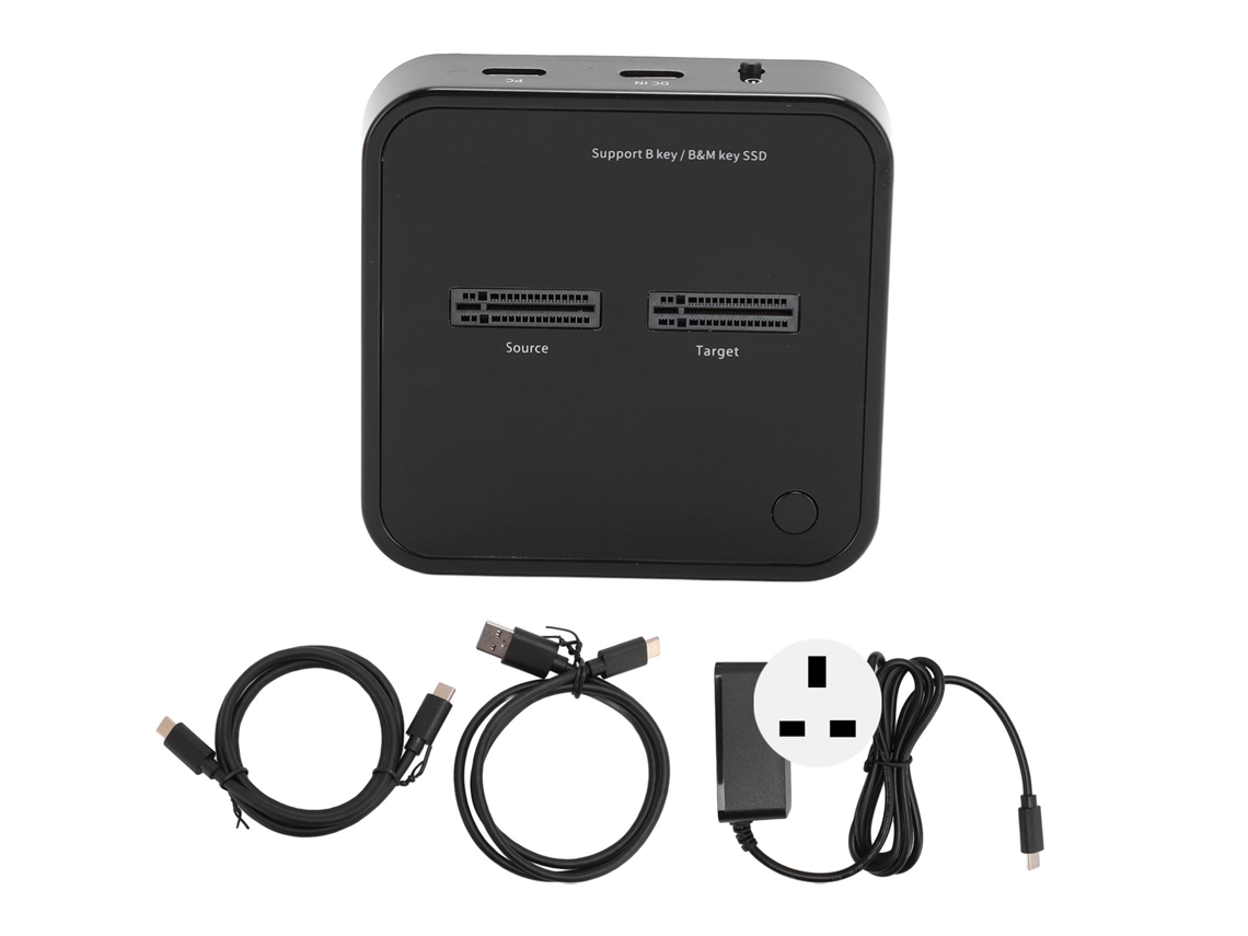 Duplicador De Ssd M.2 Doble Bahía 5gbps Clone Offline De Alta Velocidad Estación De Acoplamiento M.2 Sata Usb C