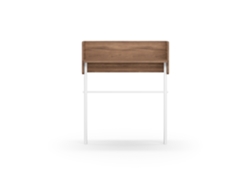 Consola de entrada de Herdasa, fabricada en melamina y madera de haya, modelo DANISH. Nogal-Blanco