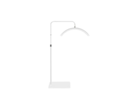 Lámpara LED de media luna blanca con soporte de Lookimport