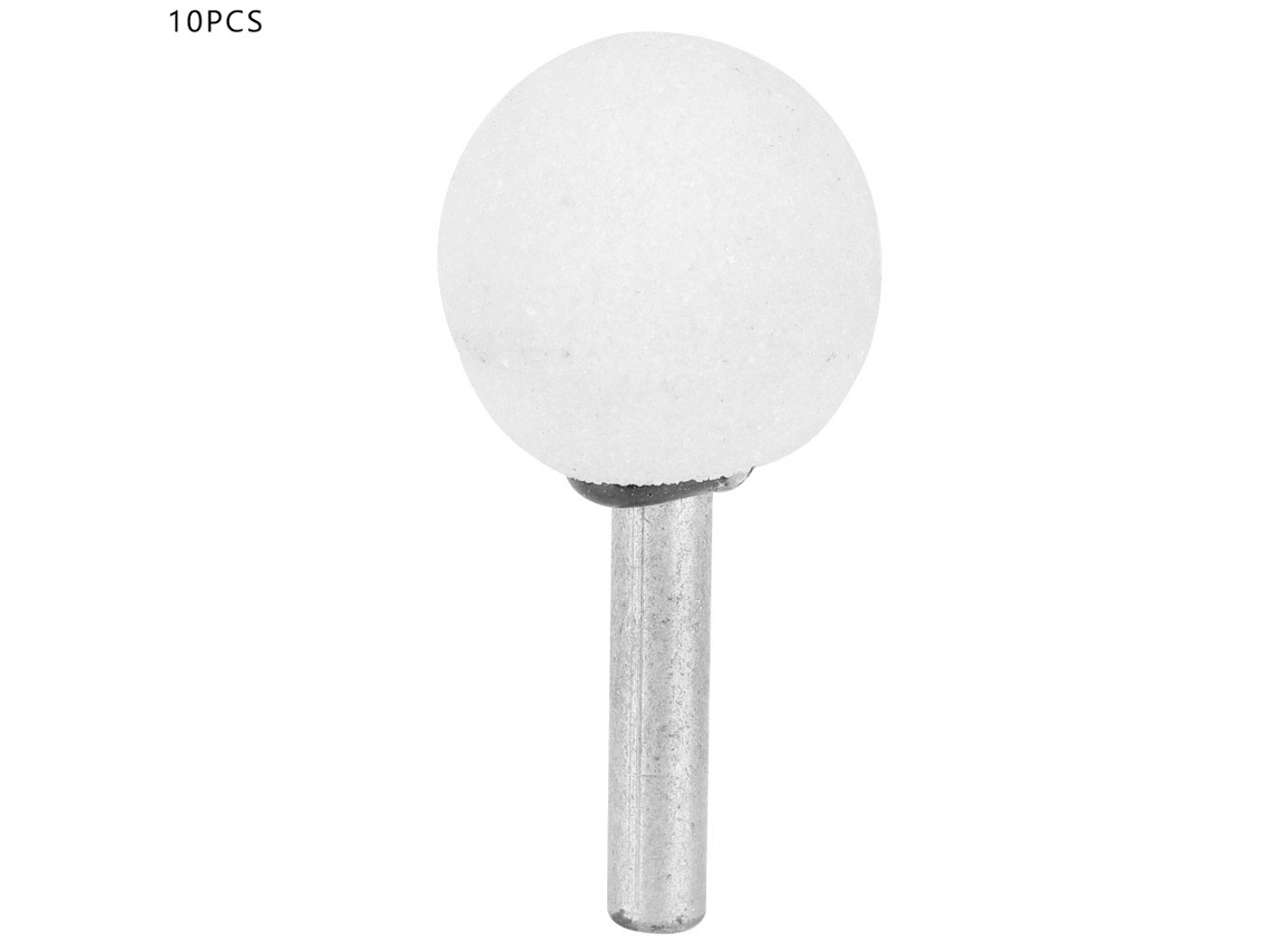 10 Puntas De Pulido De Cerámica De Corindón Blanco Para Pulir Y Lijar (6*25 Mm)