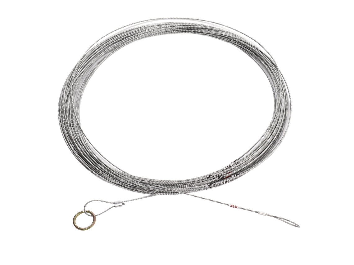 Cuerda de medición de acero, flexible, resistente, con escala, 50 m CHABERLU