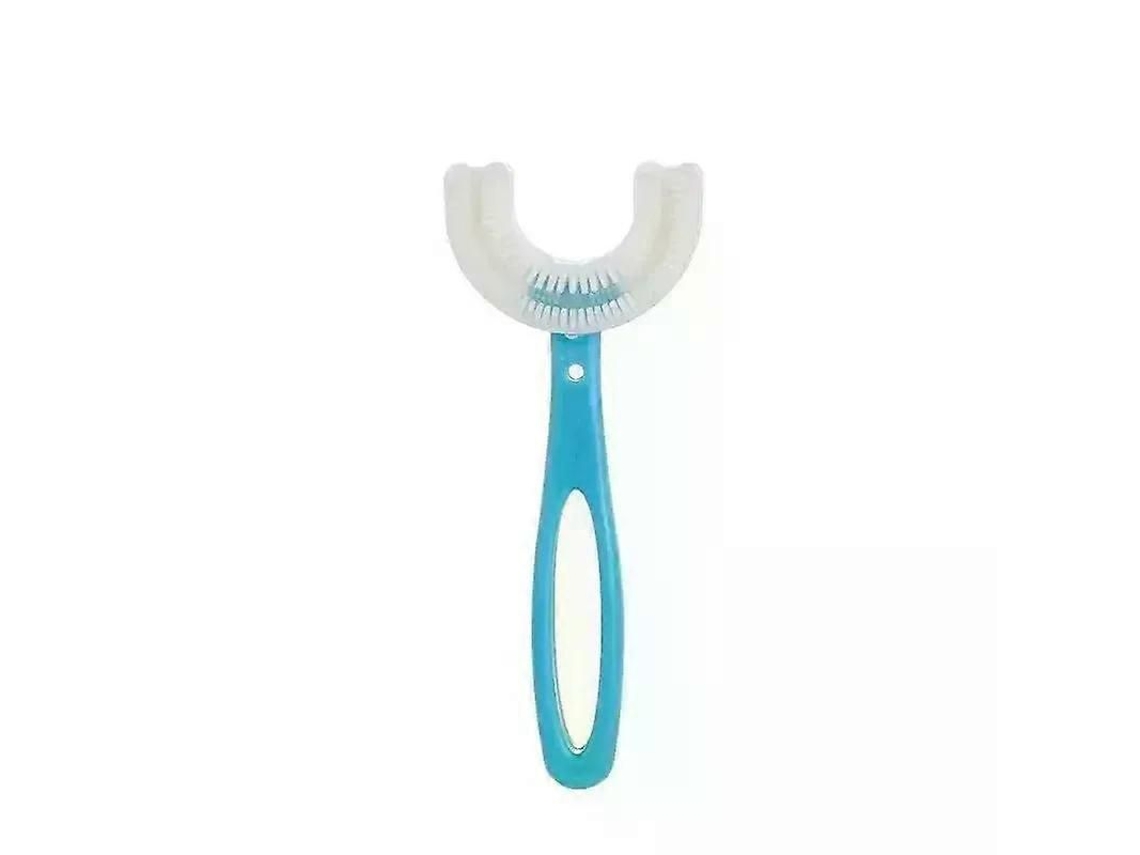 Cepillo de dientes infantil en forma de U con diseño de animales, para bebés, limpieza bucal de 360 ​​grados y mordedor de silicona. GOKOCO