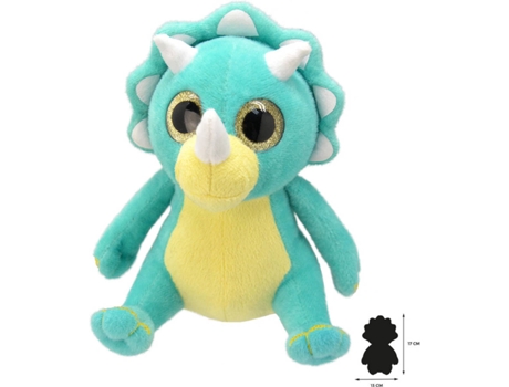 Peluche WILD PLANET Triceratops (11 x 13 x 17 cm - Poliéster)
