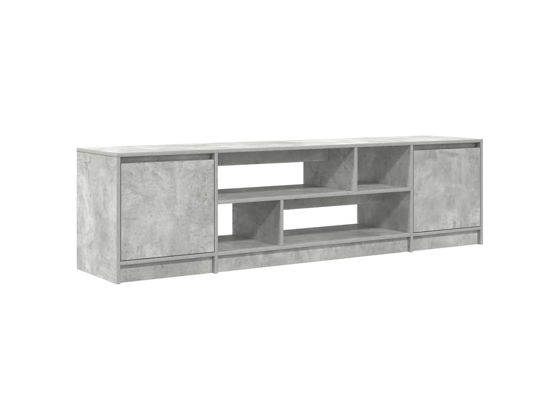 Mueble de TV de madera procesada gris Vidaxl