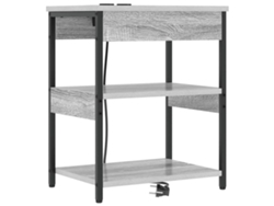 Mesilla de noche Sonoma gris 41 x 31 x 51 cm EXCLUSIVA MAISON