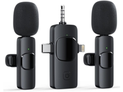 Micrófonos Inalámbricos Para Cámara Android Iphone Usb C Cancelación De Ruido 3 En 1 Gusshious