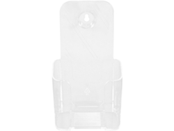 Portadocumentos A6 de acrílico transparente, de una sola pieza, para montaje en pared o sobremesa - Simple Gokoco Holder