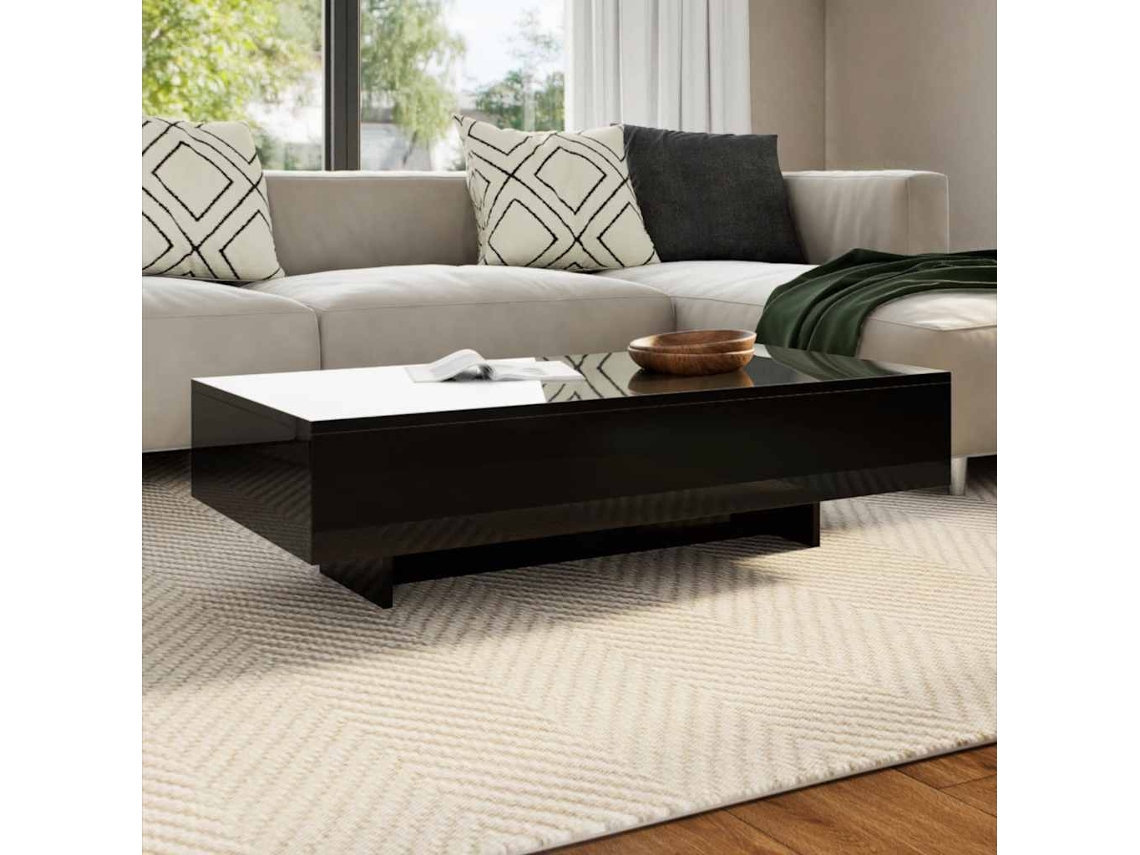 Mesa de centro en negro brillante DKD HOME DECOR