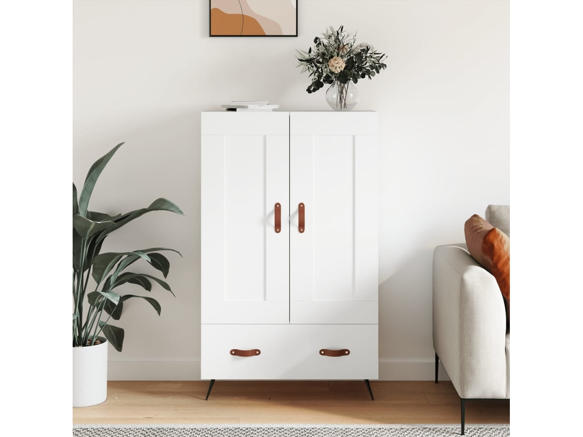 Lovely Home Aparador Alto 69,5X31X115 Cm Derivados de Madera Blanco