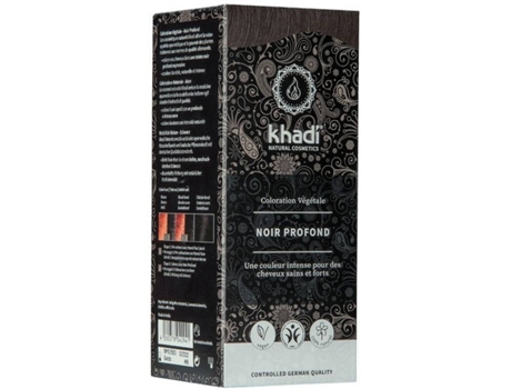 Tinte de Cabello KHADI Vegetal Negro (100 g)
