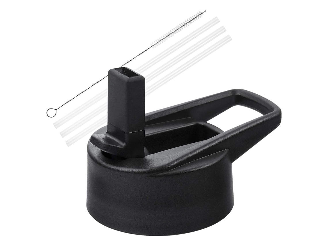 Tapa Con Pajita Compatible Con Las Botellas De Boca Ancha Hydro Flask Y Otras Marcas Similares.