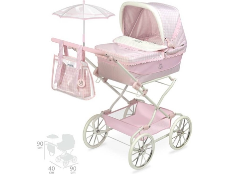 MuÁÂÁÂÁÂÁ±eca DE CUEVAS TOYS Niza Coche Reborn Plegable Con Sombrilla (Edad MÁÂÁÂÁÂÁ nima: 3 AÁÂÁÂÁÂÁ±os)