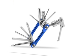 Herramienta Multifuncional 11 En 1 Para Bicicleta Con Tronchacadenas, Llave Allen De Acero De 45, Color Azul.
